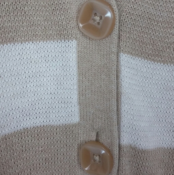 Fossil Women's Striped Button Down Cardigan sz M - Picture 7 of 8